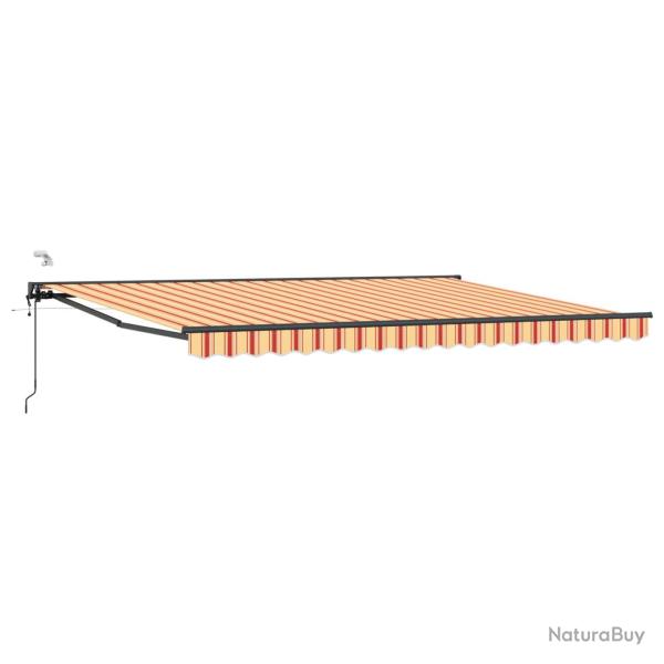 Auvent r�tractable �lectrique Jaune, Orange, Anthracite 4 � 3 m