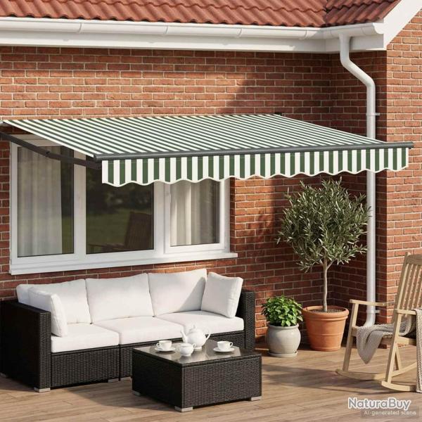 Auvent r�tractable �lectrique Vert, Blanc, Anthracite 2,5 x 2 m