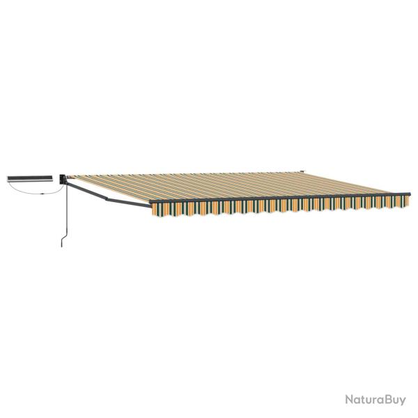 Auvent r�tractable �lectrique Vert, Jaune, Anthracite 5 x 3 m