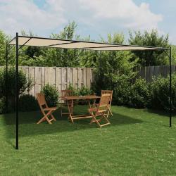 Belv&eacute;d&egrave;re beige 4x4 m 180 g/m&sup2; tissu et acier
