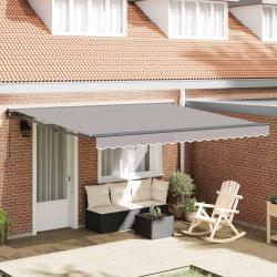 Cadre d'auvent Gris clair 400 &times; 300 cm
