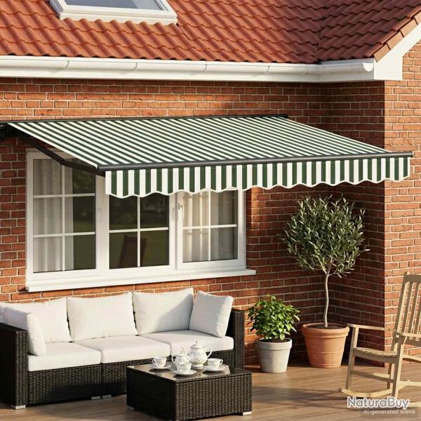 Cadre de store manuel avec LEDs 2,5 x 2 m
