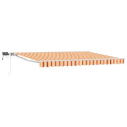 Cadre de store manuel avec LEDs Jaune, Orange et Blanc 4 &times; 3 m