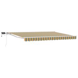Cadre de store manuel avec LEDs Vert, Jaune, Blanc 5 x 3 m