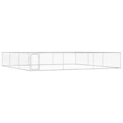 Chenil ext&eacute;rieur pour chiens Acier galvanis&eacute; 6x6x1 m