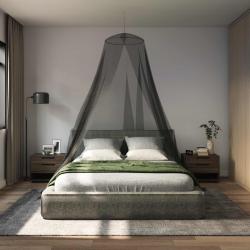 Ciel de lit anti-moustiques 3 pcs 156 mesh Noir ?56 x 220 cm
