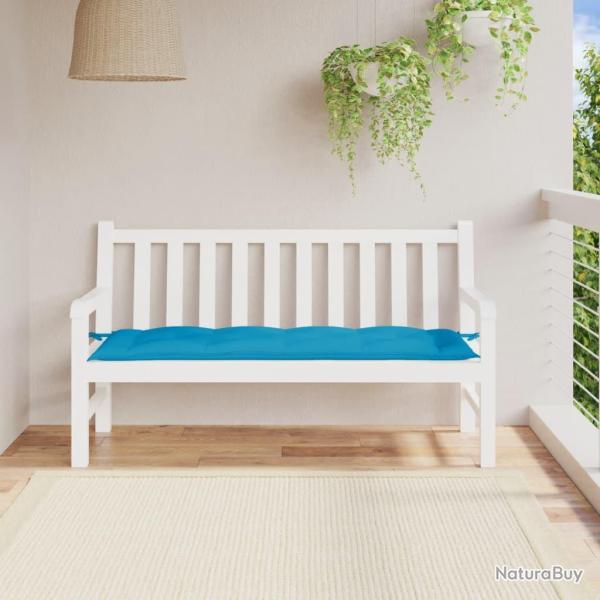 Coussin de banc de bleu clair 150x50x7 cm tissu oxford