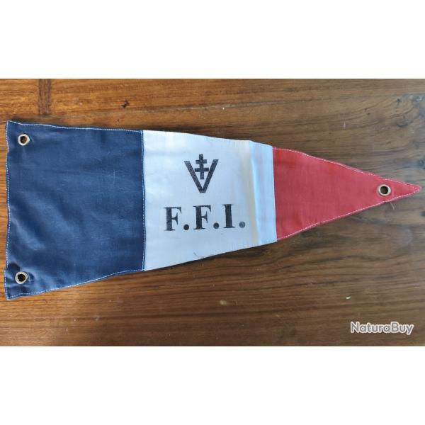 Copie Fanion FFI coton reproduction militaria ww2