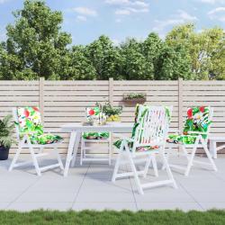 Coussins de chaise &agrave; dossier bas lot de 4 multicolore