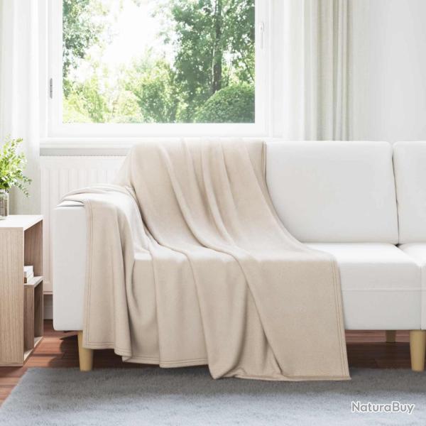 Couvertures � jeter 6 pcs Beige 200 x 150 cm Toison