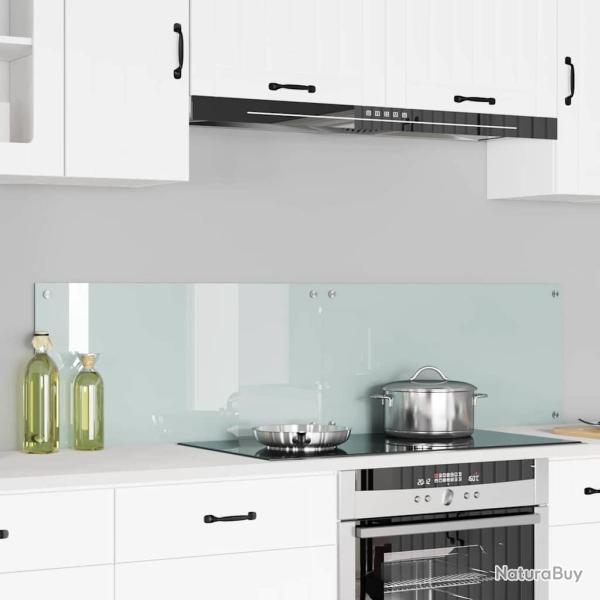 Cr�dence de cuisine 2 pcs Blanc 80 x 40 cm verre tremp�