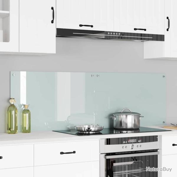 Cr�dence de cuisine 2 pcs Blanc 80 x 50 cm verre tremp�
