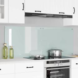 Cr&eacute;dence de cuisine 2 pcs Blanc 80 x 60 cm verre tremp&eacute;