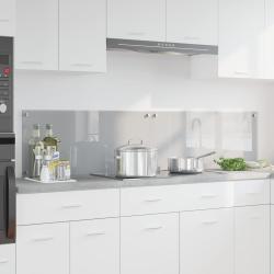 Cr&eacute;dence de cuisine 2 pcs Gris clair 90 x 40 cm verre tremp&eacute;