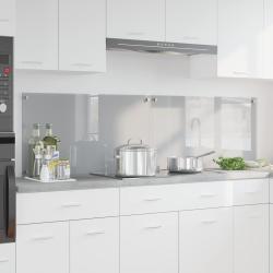 Cr&eacute;dence de cuisine 2 pcs Gris clair 90 x 50 cm verre tremp&eacute;