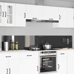 Cr&eacute;dence de cuisine 2 pcs Gris fonc&eacute; 120 x 40 cm verre tremp&eacute;