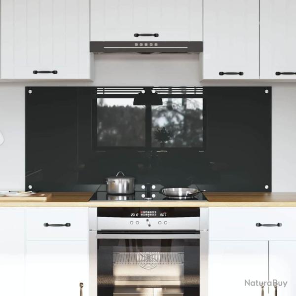 Cr�dence de cuisine 2 pcs Gris fonc� 70 x 60 cm verre tremp�