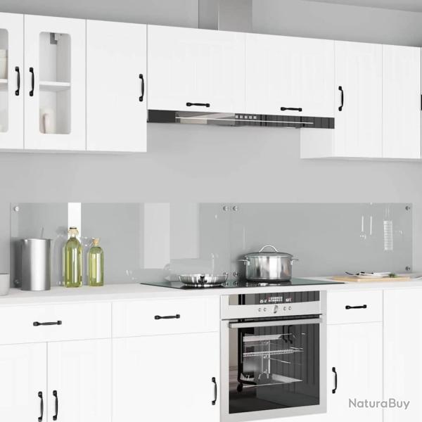 Cr�dence de cuisine 2 pcs Transparent 120 x 40 cm verre tremp�