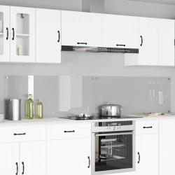 Cr&eacute;dence de cuisine 2 pcs Transparent 120 x 50 cm verre tremp&eacute;