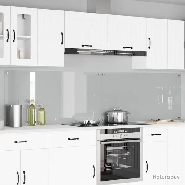 Cr�dence de cuisine 2 pcs Transparent 120 x 60 cm verre tremp�