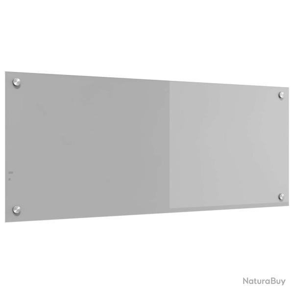 Cr�dence de cuisine Gris clair 100 x 40 cm verre tremp�