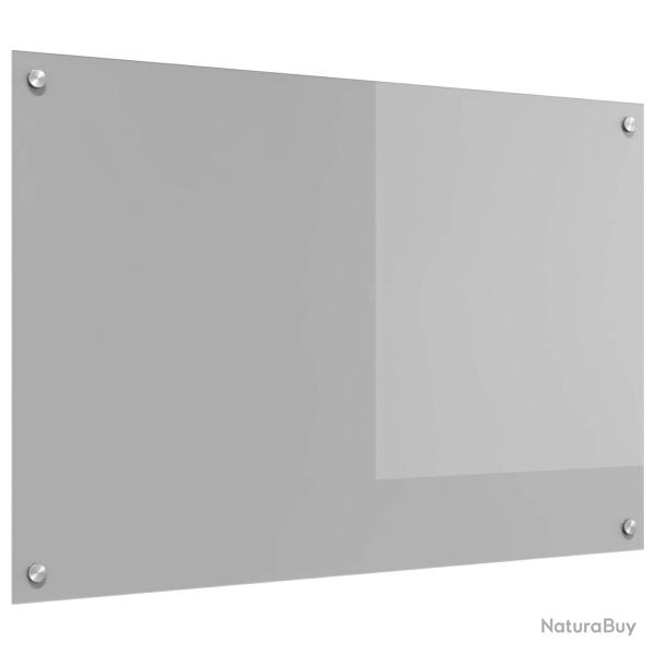 Cr�dence de cuisine Gris clair 90 x 60 cm verre tremp�