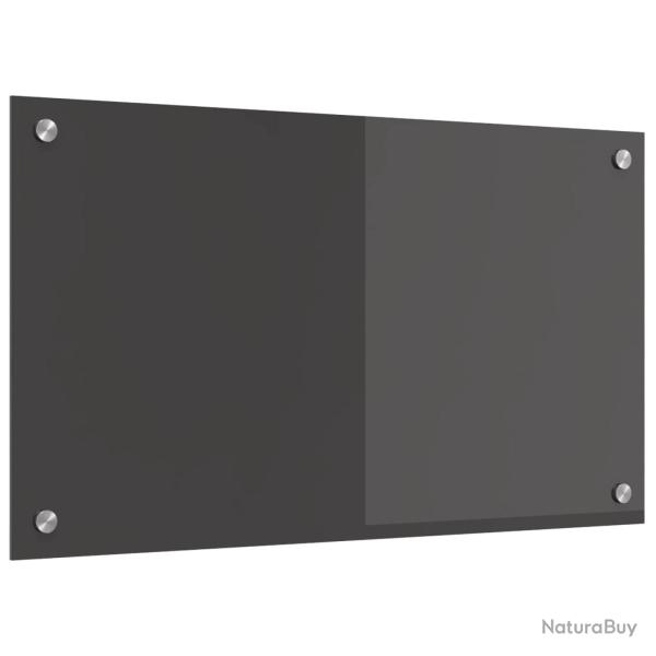 Cr�dence de cuisine Gris fonc� 70 x 40 cm verre tremp�