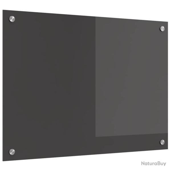 Cr�dence de cuisine Gris fonc� 70 x 50 cm verre tremp�