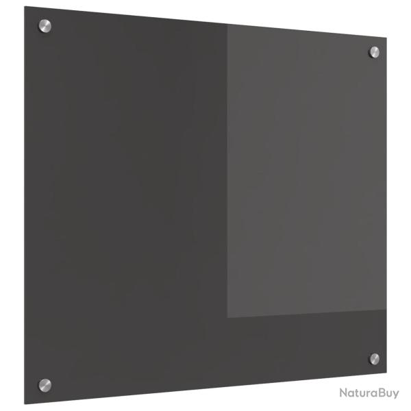 Cr�dence de cuisine Gris fonc� 70 x 60 cm verre tremp�