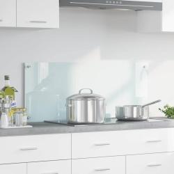 Cr&eacute;dence de cuisine Lait 100 x 40 cm verre tremp&eacute;