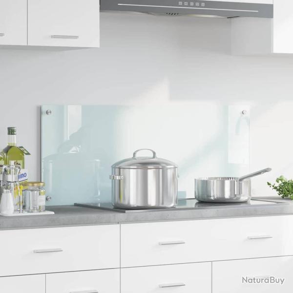 Cr�dence de cuisine Lait 100 x 40 cm verre tremp�