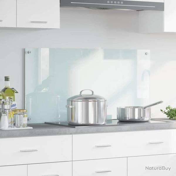 Cr�dence de cuisine Lait 100 x 50 cm verre tremp�