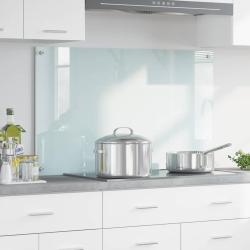 Cr&eacute;dence de cuisine Lait 100 x 60 cm verre tremp&eacute;