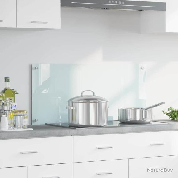 Cr�dence de cuisine Lait 90 x 40 cm verre tremp�