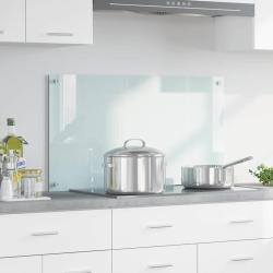 Cr&eacute;dence de cuisine Lait 90 x 50 cm verre tremp&eacute;