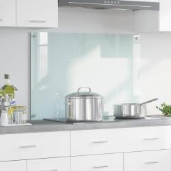 Cr&eacute;dence de cuisine Lait 90 x 60 cm verre tremp&eacute;