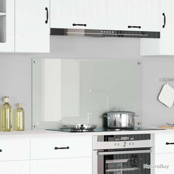 Cr�dence de cuisine Transparent 120 x 60 cm verre tremp�