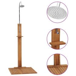Douche de 75x75x210 cm bois de teck solide