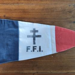 reproduction  Fanion FFI coton militaria ww2