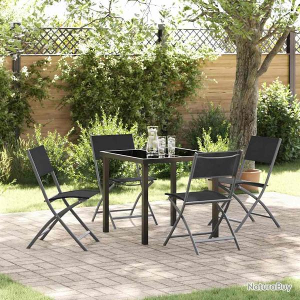 Ensemble de salle � manger pour 5 pcs Noir