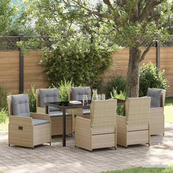 Ensemble de salle � manger pour 7 pcs polyrotin