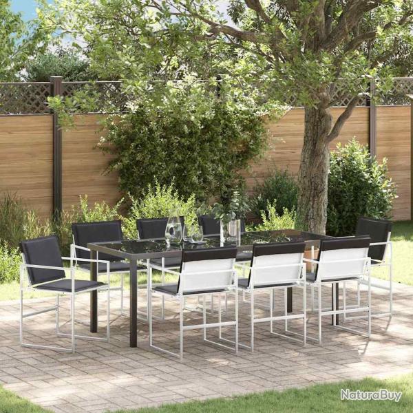 Ensemble de salle � manger pour 9 pcs Blanc