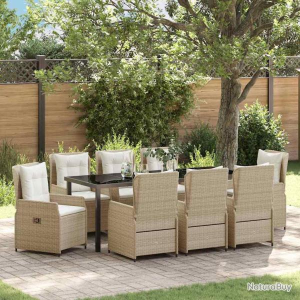 Ensemble de salle � manger pour 9 pcs polyrotin