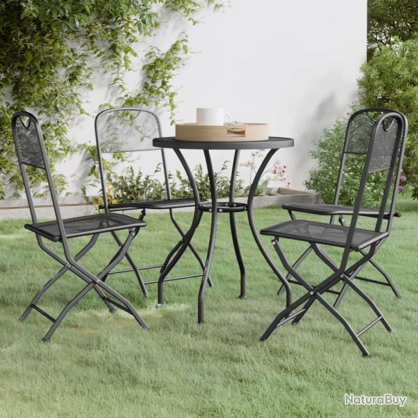 Ensemble � manger de 5 pcs Maille M�tal Anthracite
