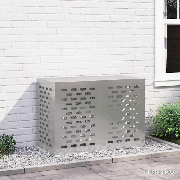 Housse de climatiseur Argent 100 x 50 x 70 cm Acier inoxydable