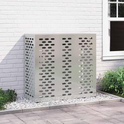 Housse de climatiseur Argent 110 x 50 x 105 cm Acier galvanis&eacute;