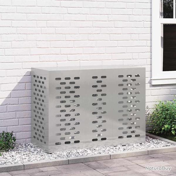 Housse de climatiseur Argent 110 x 50 x 80 cm Acier inoxydable