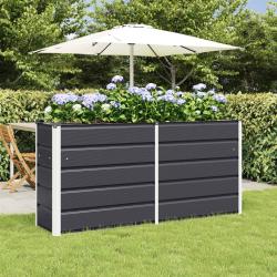 Jardini&egrave;re Anthracite 160 x 40 x 75 cm Acier