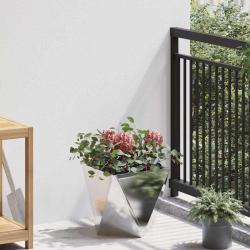 Jardini&egrave;re Argent 30 x 30 x 30 cm Acier inoxydable