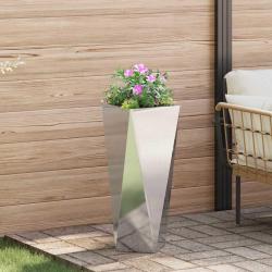 Jardini&egrave;re Argent 30 x 30 x 75 cm Acier inoxydable